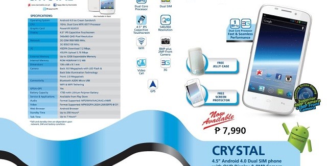 Starmobile Crystal now out in stores for Php7,990