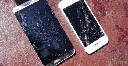 HTC One and Apple iPhone 5 Drop Test Video