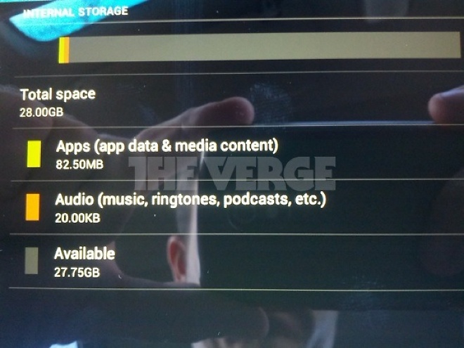Nexus 32Gb Total Space