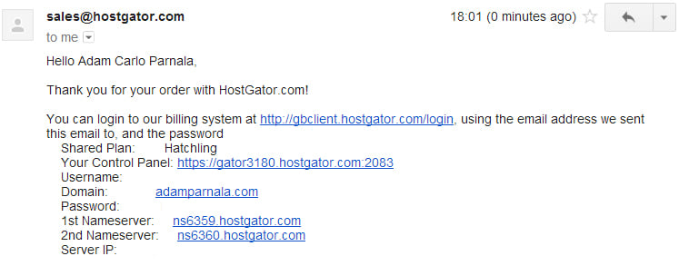welcome-email-hostgator-guide