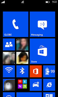 Lumia 620 Windows Phone 8 Homescreen