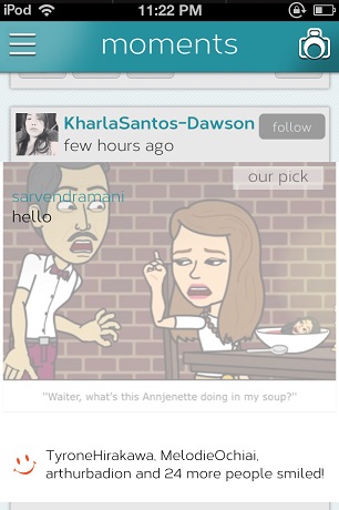 Moments - Hear Your Photos - Social Features 2