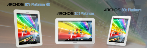 Archos Announced New Tablets for the Platinum Family: 80b, 101, and 97b Platinum HD