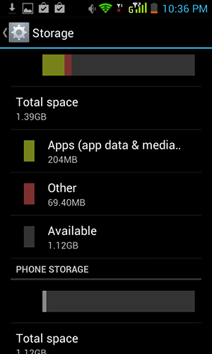 Internal Storage