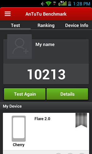 Cherry Mobile Flare 2.0 Benchmarks