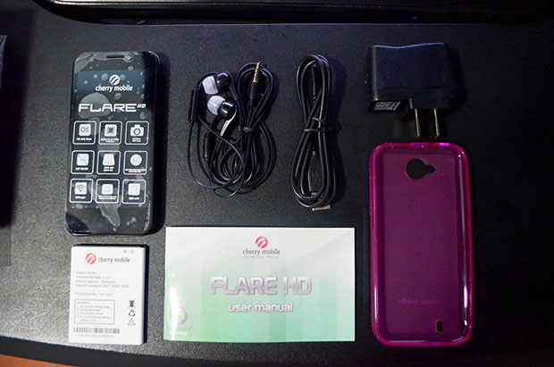 Cherry Mobile Flare HD Box Contents