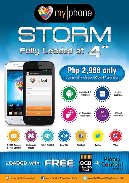 MyPhone Storm Official Promo Graphic