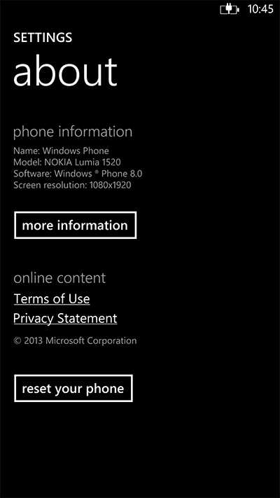 Windows Phone 8 Black
