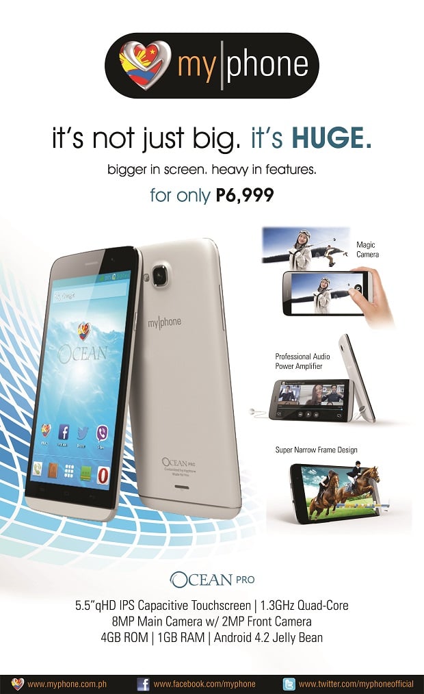 MyPhone Aqua Ocean Pro infographic