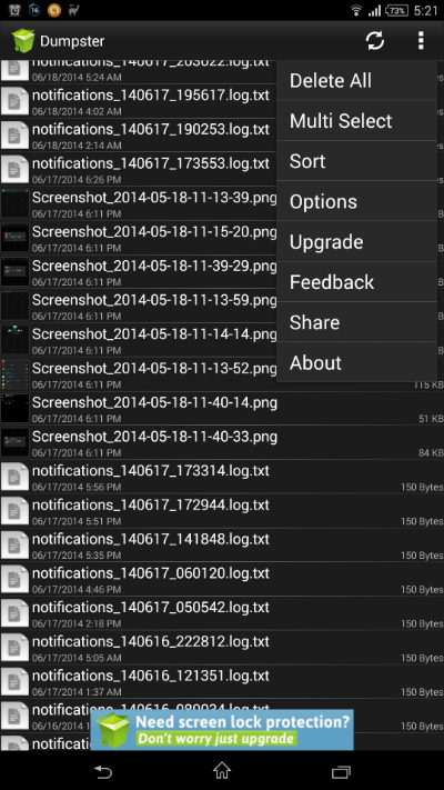 Dumpster Google Play 