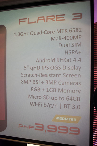 Cherry Mobile Flare 3 Specs