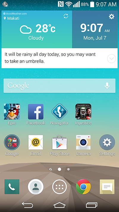 LG G3 UI Software Apps Games