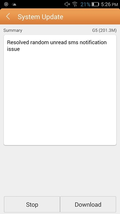 Update-Gionee-G5