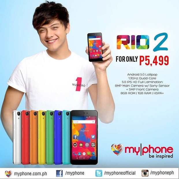 MyPhone Rio 2 specs, colors, price