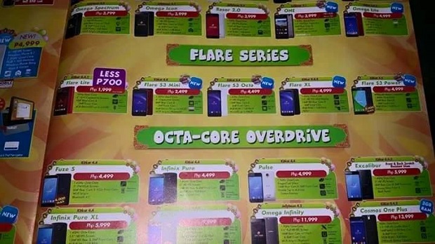 Cherry Mobile Fiesta 2015 leaked brochure