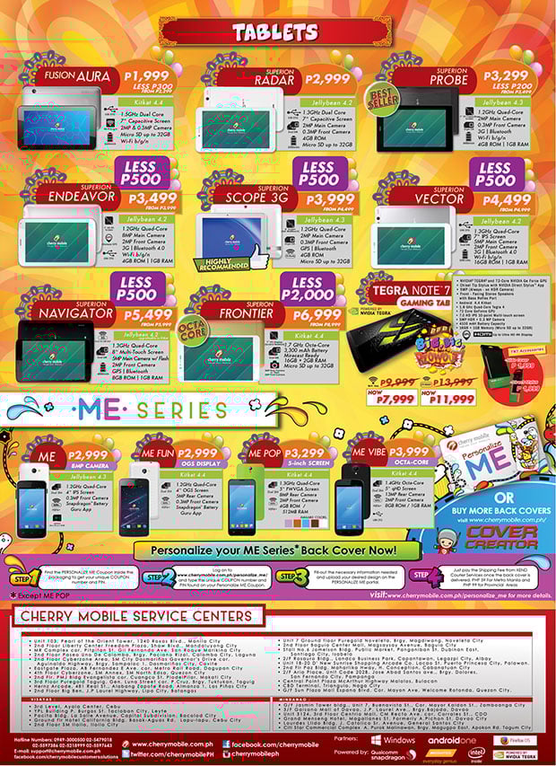 Cherry Mobile Tablets 2015