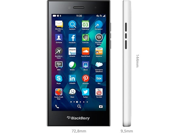 BlackBerry Leap dimensions