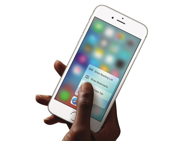 iPhone 6s Safari quick action