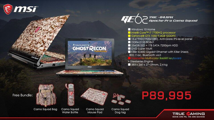 MSI GE62 Apache Pro Camo Squad
