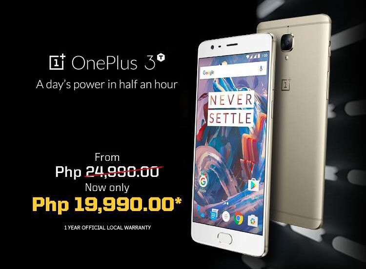 Deal Alert: OnePlus 3T gets Php5,000 off from its original price