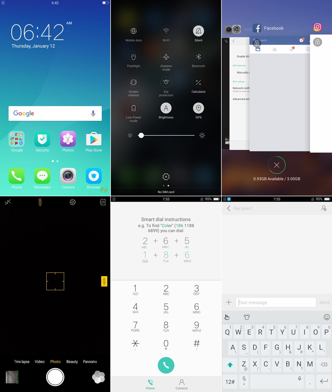 OS, Software, UI - OPPO A57