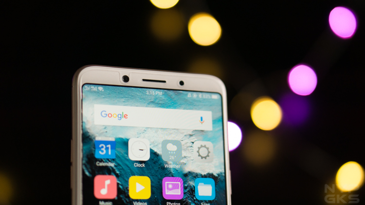 OPPO F5 camera, facial scanner
