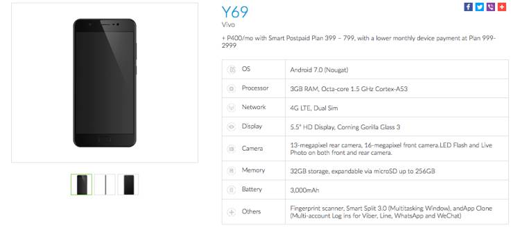 Vivo-Y69-Smart-Postpaid-Plan