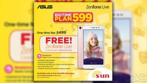 ASUS Zenfone Live sun cellular plan