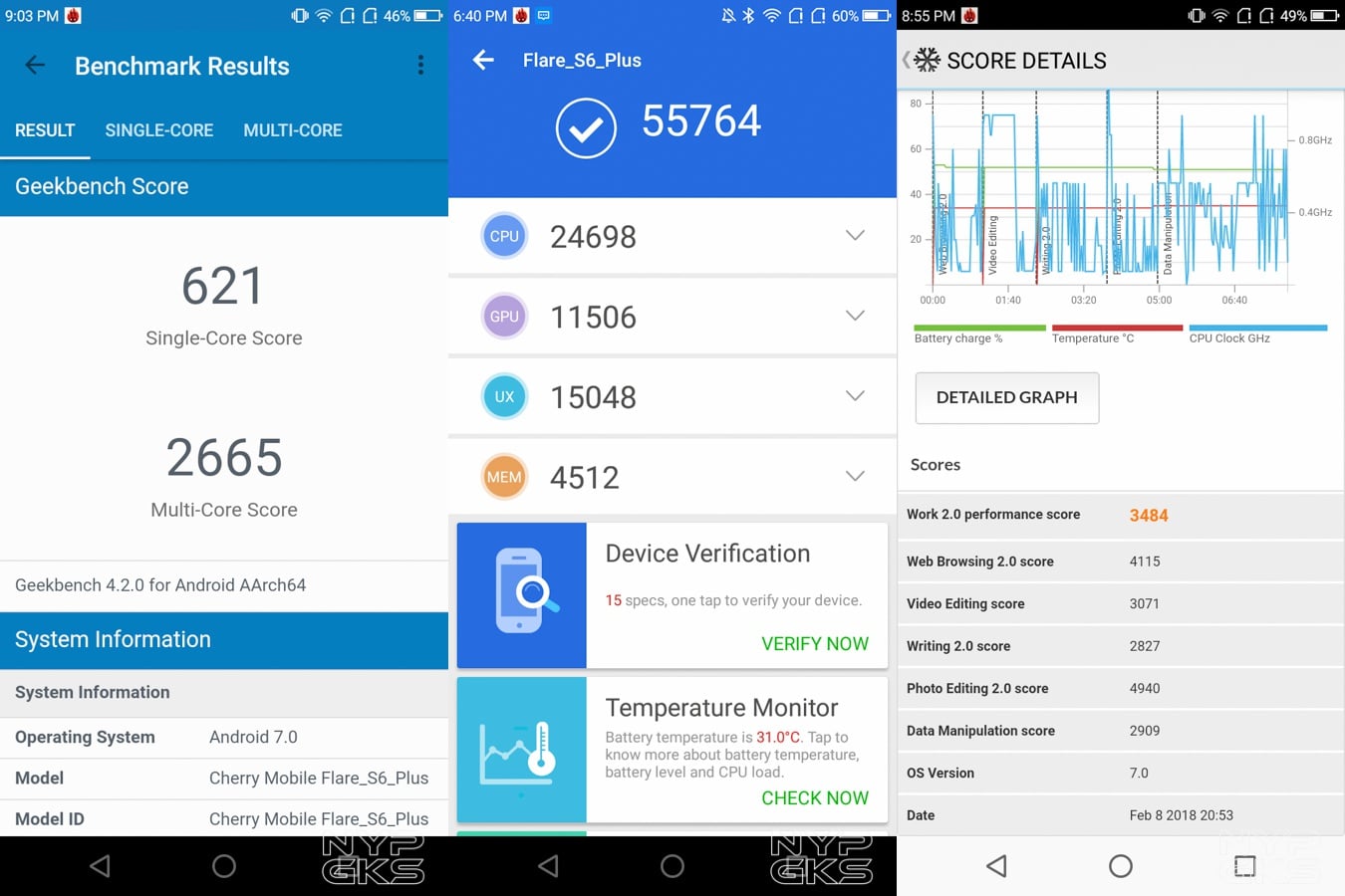 Cherry Mobile Flare S6 Plus benchmarks