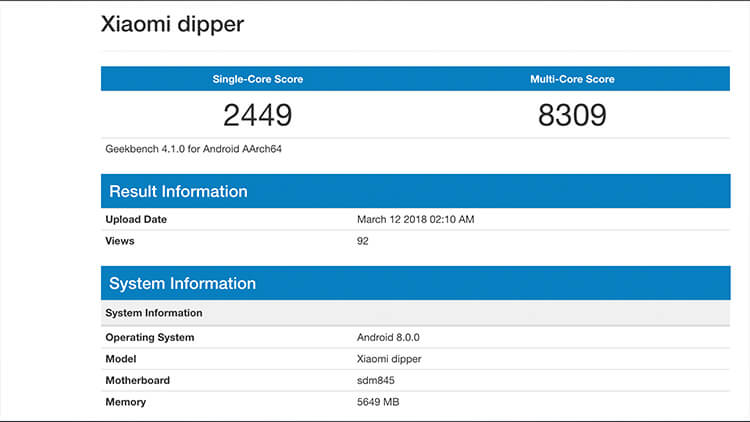Xiaomi Mi 7 specs leaked