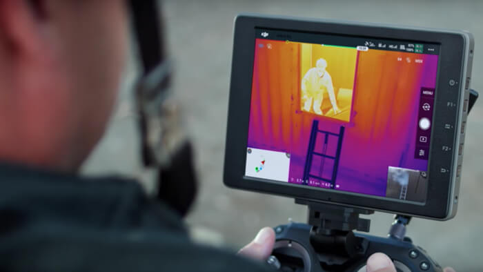 DJI Zenmuse XT2 FLIR thermal scanner