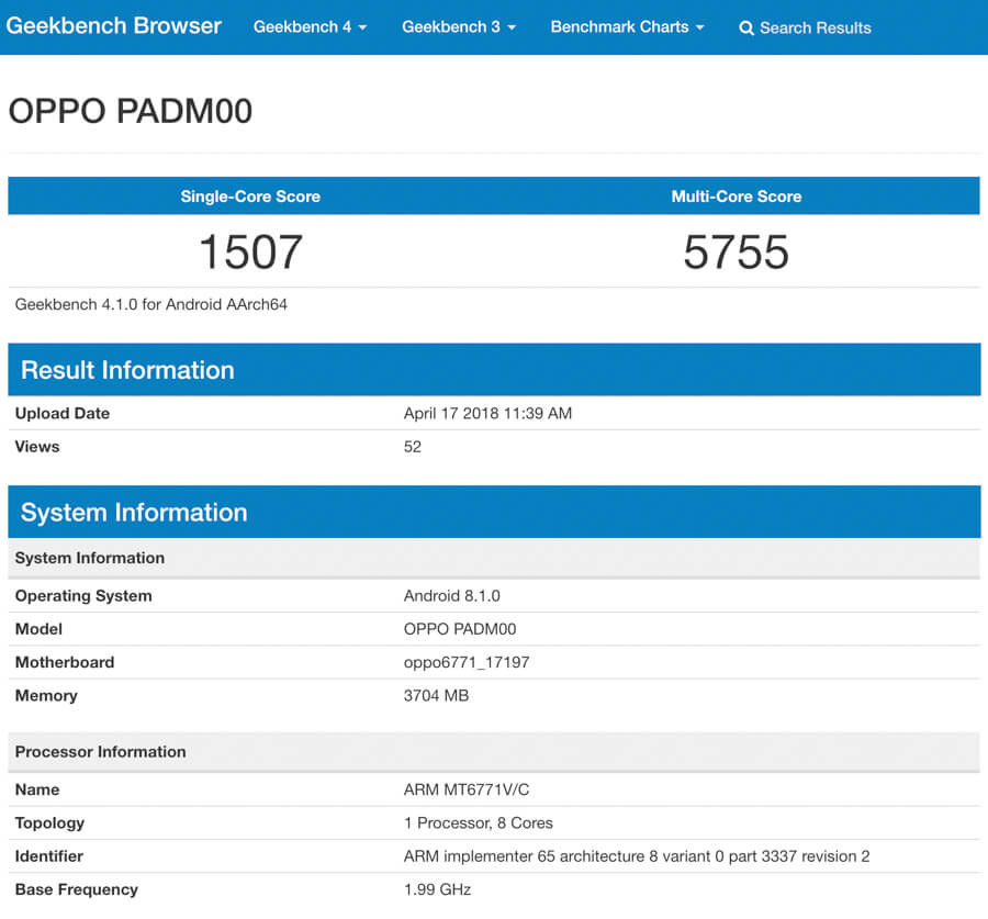 oppo a3 leaked specs