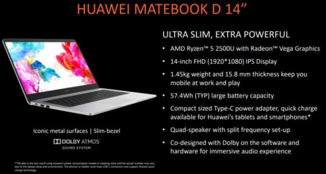 Huawei MateBook D 14
