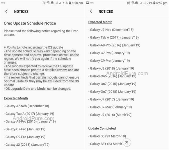 Samsung-midrange-smartphones-Android-Oreo-update-schedule