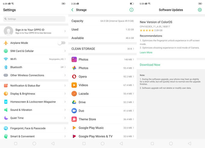 OPPO-F9-Software-Update