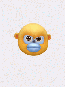 Huawei-Mate-20-Pro-3D-Qmoji-Monkey