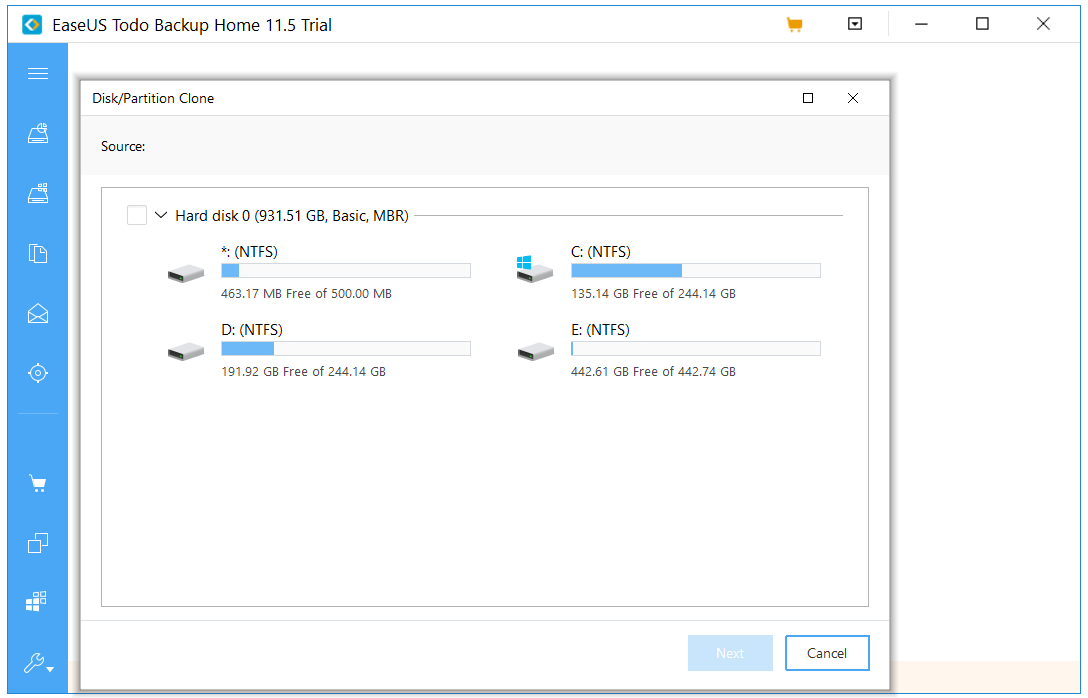 EaseUs Disk Partition