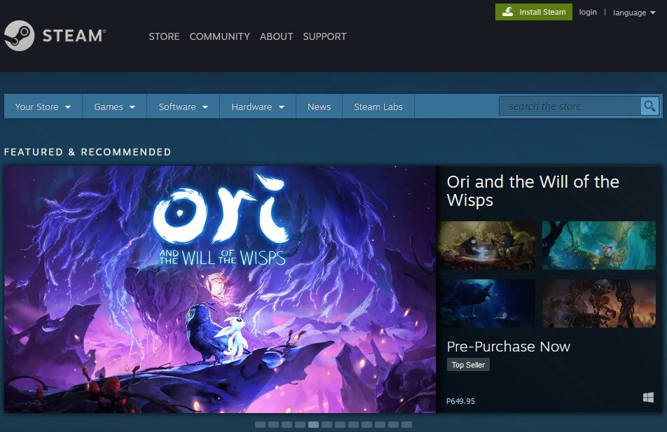 Steam-game-store