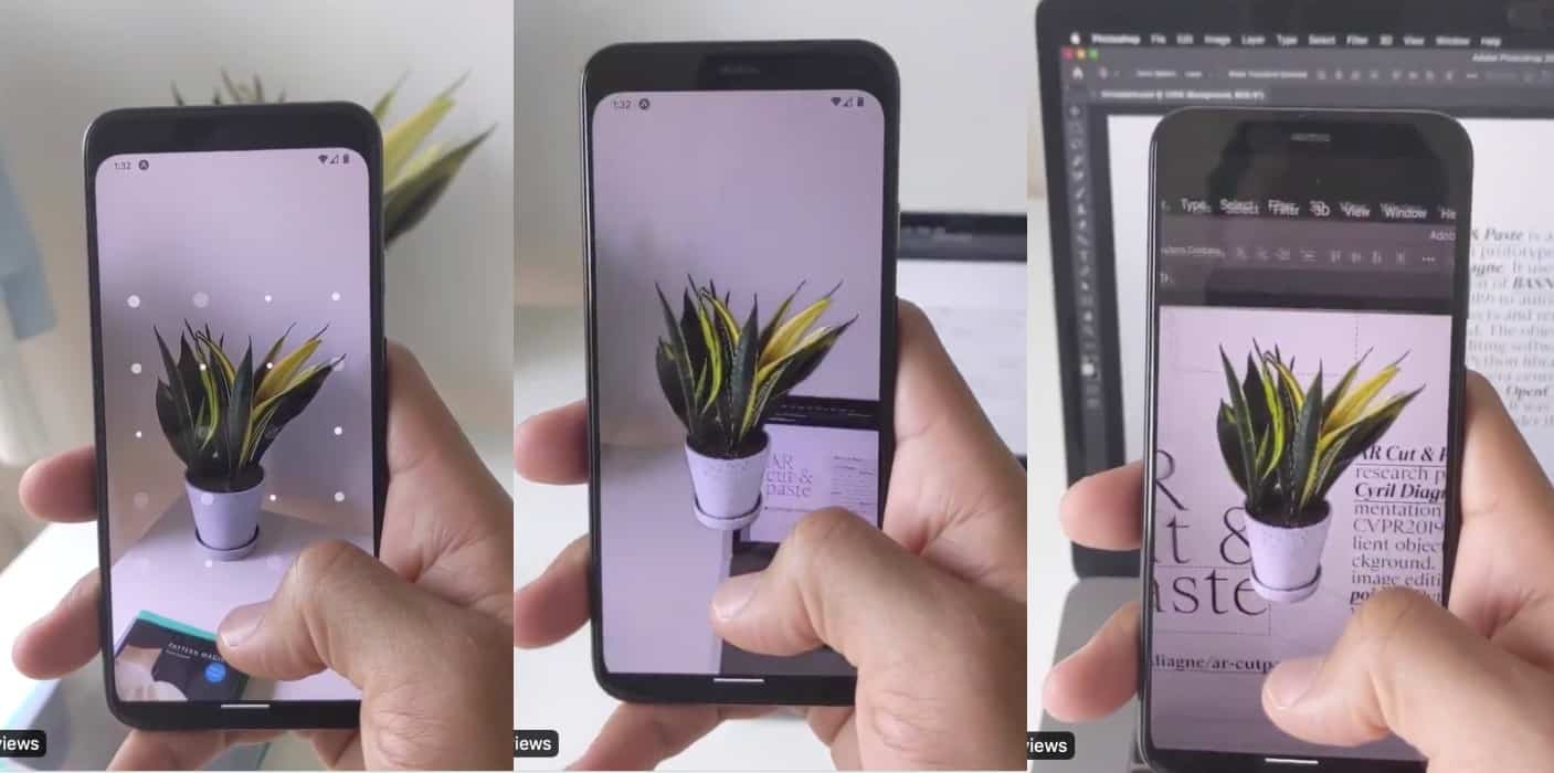Copy-paste-real-world-augmented-reality