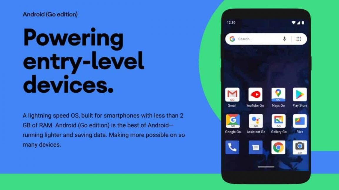 Smartphones with 2GB RAM or less will be required to run on Android Go ...