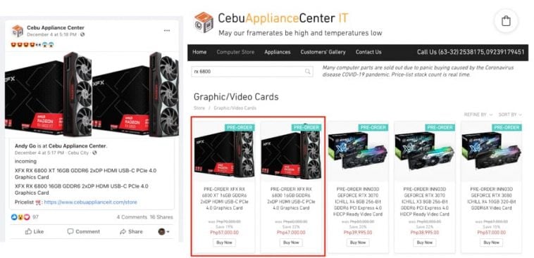 AMD Radeon RX 6800 and RX 6800 XT prices in PH unveiled | NoypiGeeks