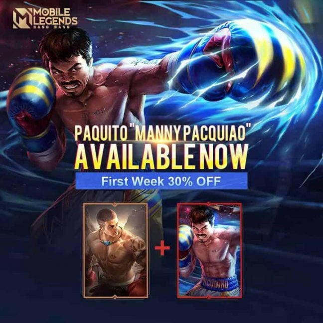 Mobile Legends Manny Pacquiao skin now available with introductory ...