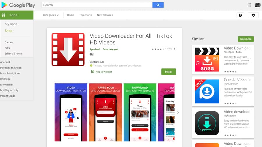 Video-Downloader-For-All-TikTok