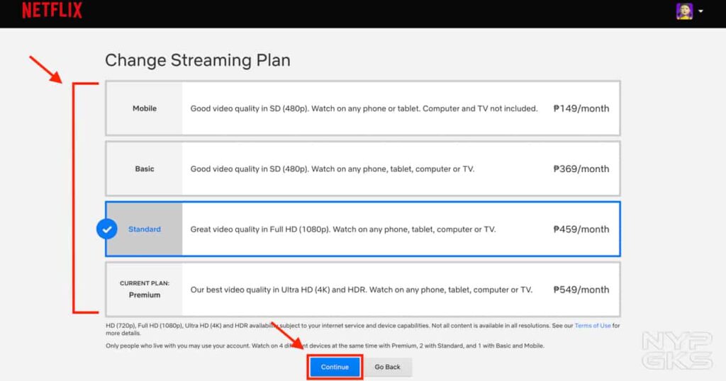 How to upgrade/downgrade your Netflix subscription | NoypiGeeks