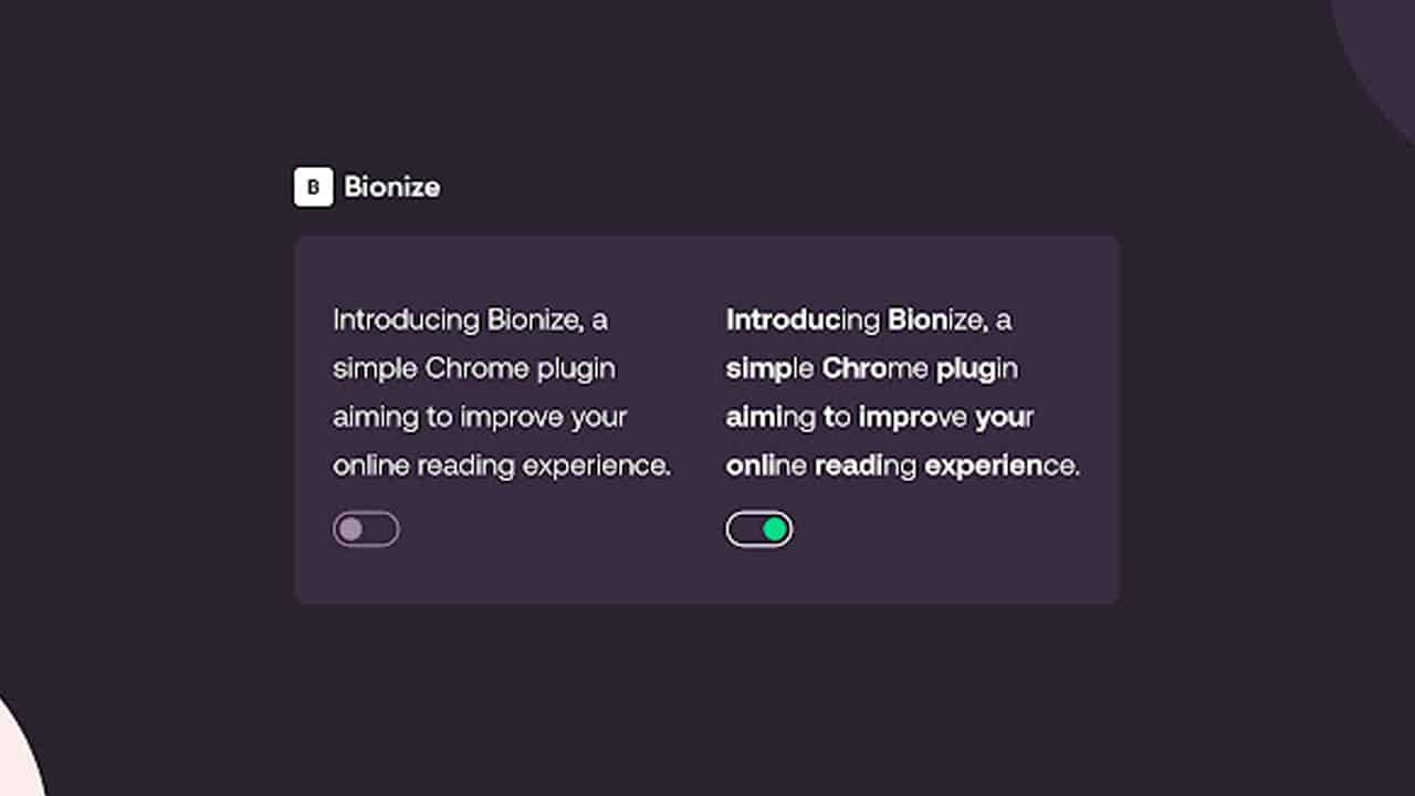 Bionize-Chrome-Extension