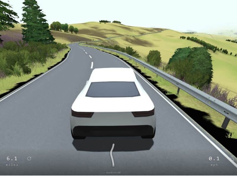 Slow-roads-driving-browser-game