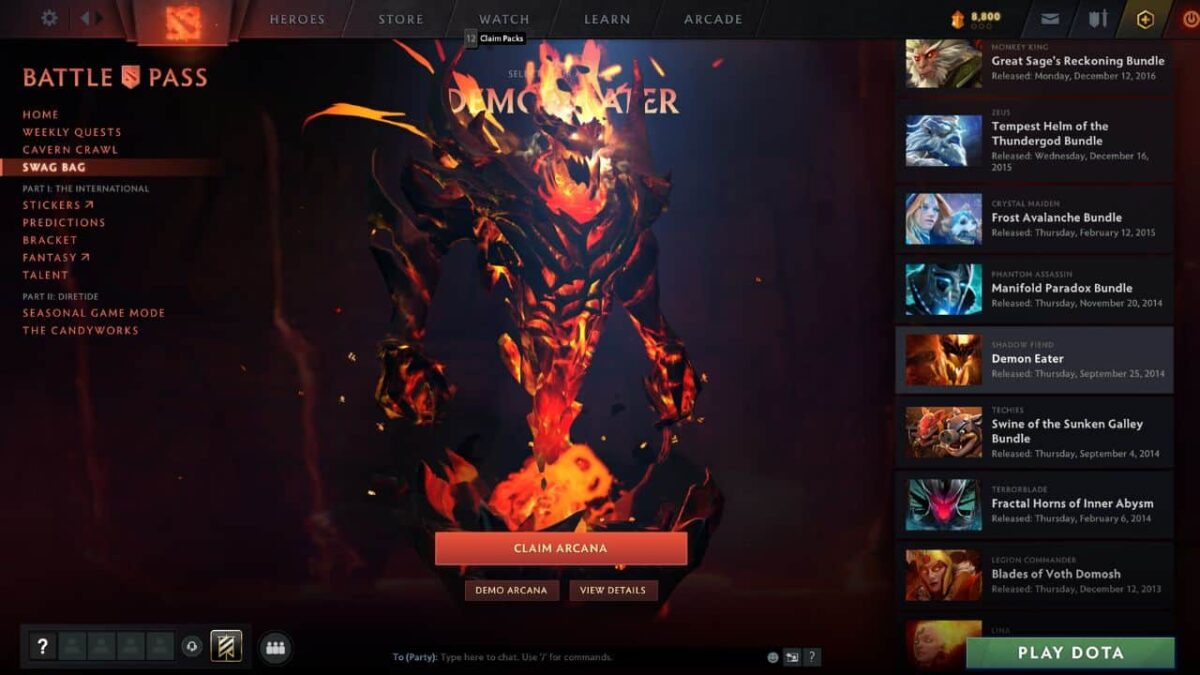 Unable-Claim-Dota-2-Free-Arcana-Battle-Pass-Fix