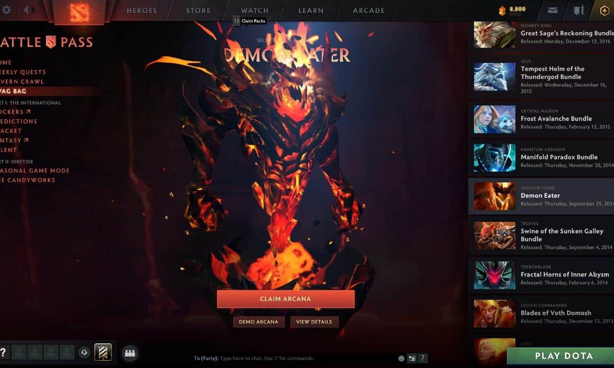 Unable-Claim-Dota-2-Free-Arcana-Battle-Pass-Fix