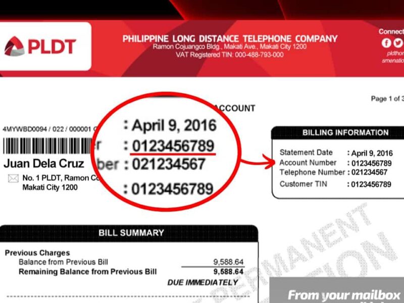 Find-PLDT-Account-Number