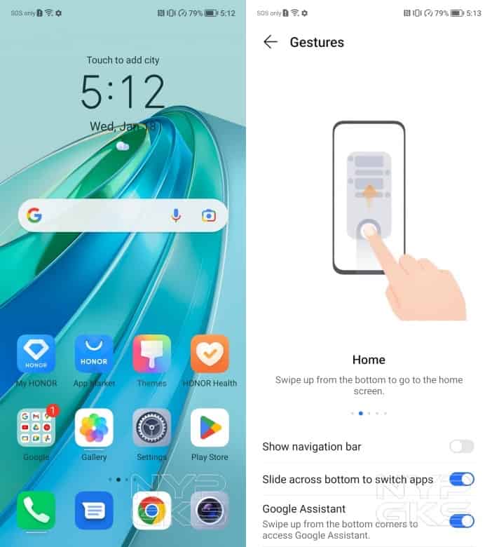 HONOR-X9a-5G-Navigation